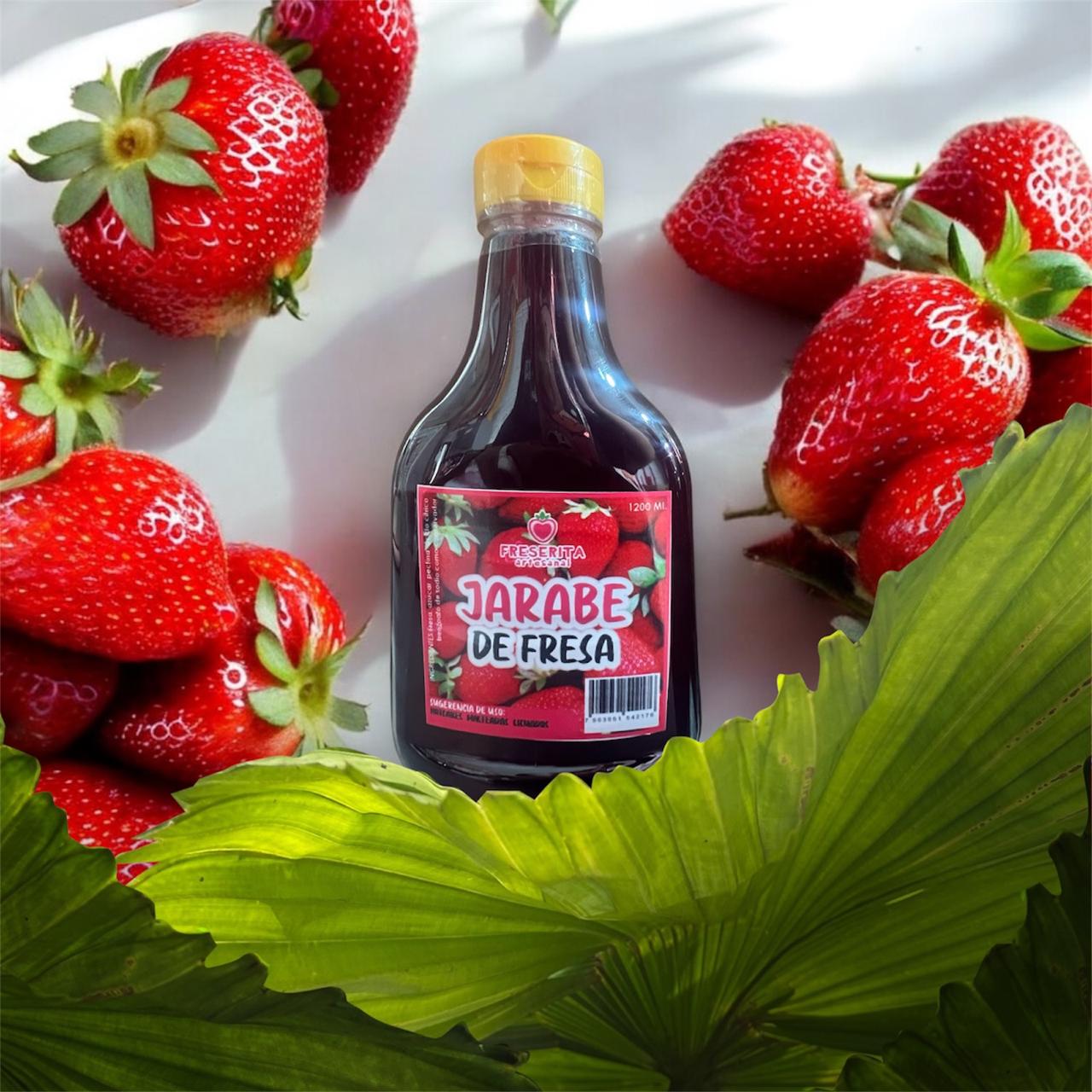 Jarabe de Fresa Natural, Syrop, Sirope 1200ML